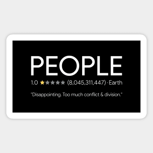 People - One Star Review Magnet